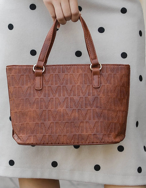 Load image into Gallery viewer, by Mia K. Marimar Women'S Tote Bag with Pouch and Wristlet, Signature 4 Piece Set - Black
