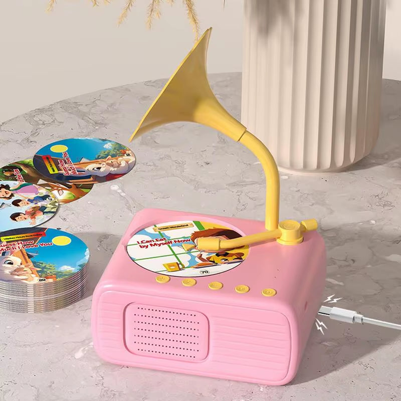 StoryTunes Junior – Children’s Phonograph Music & Story Player with 96 Learning Cards