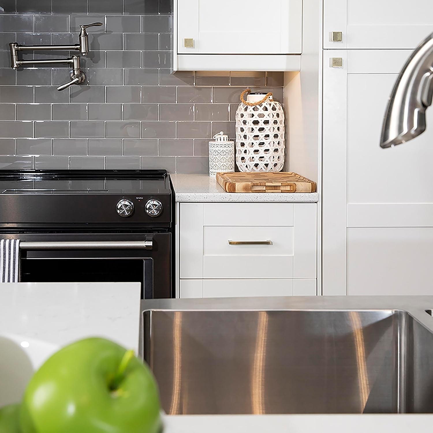 HH075341-EGN-10B Skylight Collection Pull, 1-1/4 Inch Square, Elusive Golden Nickel, 10 Count