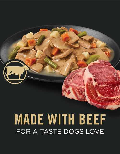 Load image into Gallery viewer, High Protein, Gravy Adult Wet Dog Food - (12) 13 Oz. Cans
