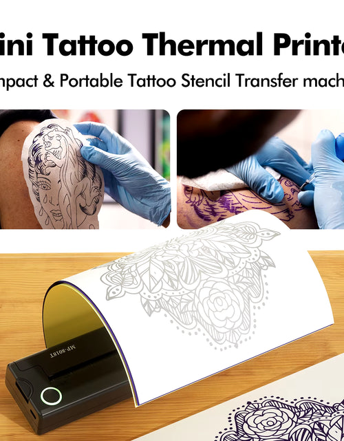Load image into Gallery viewer, A4 Thermal Printers Wireless Bluetooth Tattoos Printer Portable Mini Thermal Printer A4 Paper Photo Printer from Mobile Phone
