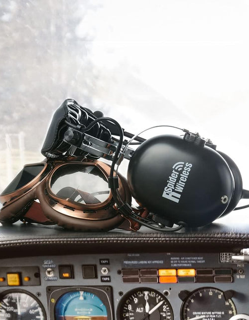 Load image into Gallery viewer, Aviation Headset for Pilots, Aviation Headset with Comfort Ear Seals, 24Db Noise Cancelling, MP3 Support and Carrying Case
