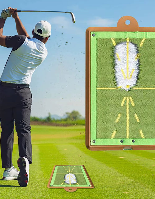 Load image into Gallery viewer, SwingPerfect Golf Training Mat – Portable Swing Detection &amp; Impact Tracing Aid for Better Golf Shots
