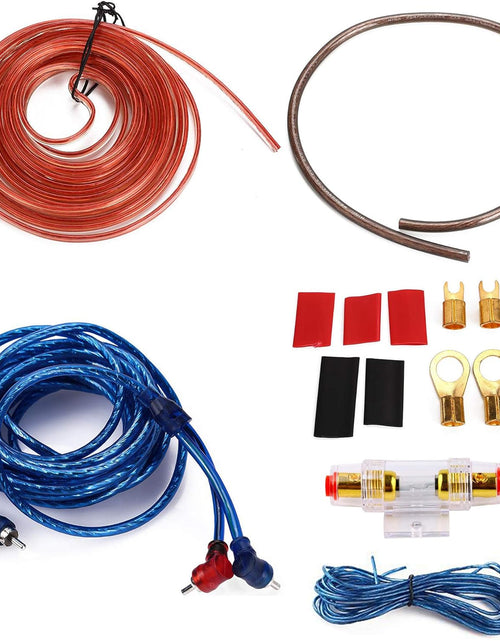 Load image into Gallery viewer, 10 Gauge Amp 1500W Auto Car Audio System Speaker Kit Complete Subwoofer Amplifier Install Wiring Cable
