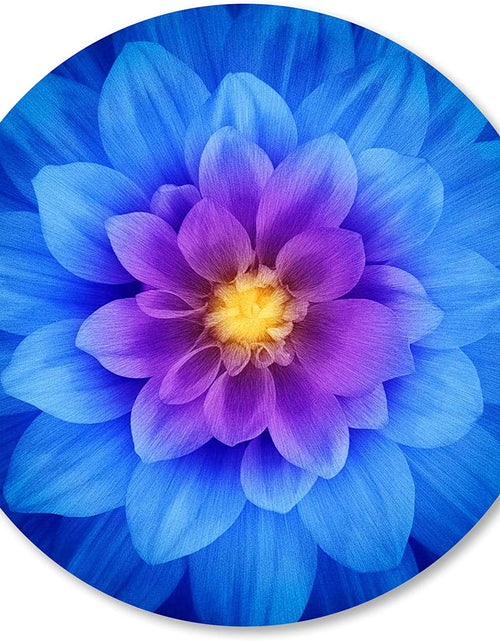 Load image into Gallery viewer, Mouse Pad, Blue Watercolor Lotus Flower round Mouse Pad, Non-Slip Rubber Base Mousepad for Laptop Computer, Personalized Small Mousepad with Designs for Women, 7.9 X 7.9 Inch
