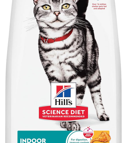 Dry Cat Food, Adult, Indoor, Chicken Recipe 3.5 Lb Bag