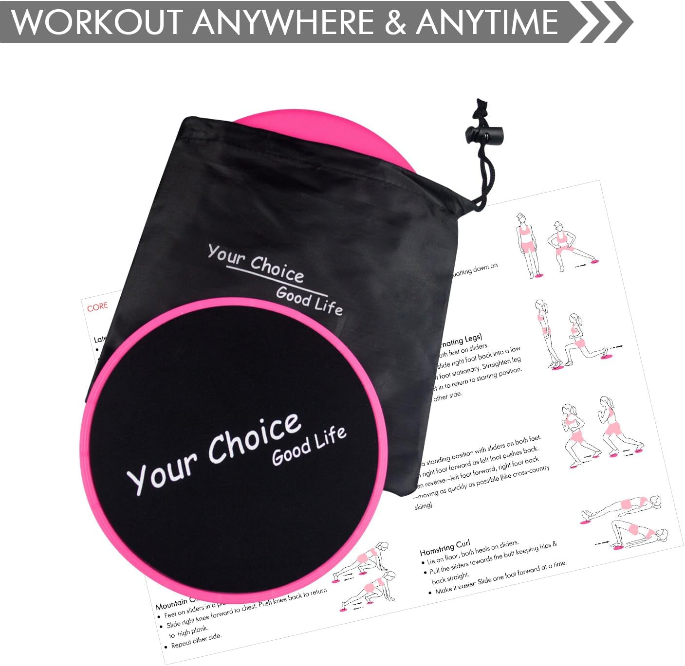 Sliders Fitness Equipment Floor Sliders Exercise Core Gliders Gliding Discs for Full Body Workout