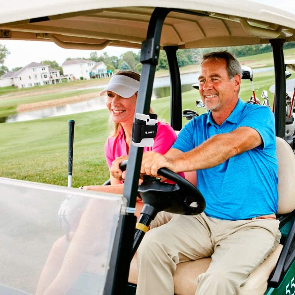 Magnetic Rangefinder Mount Strap for Golf Cart Railing, Adjustable Rangefinder Mount/Holder/Strap/Band with Strong Magnet Securely Attach to Most Rail/Bar/Frame of Golf Cart (1.2)