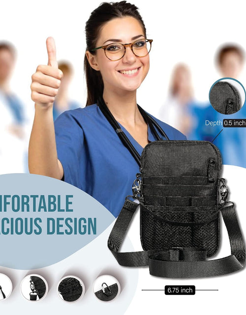 Load image into Gallery viewer, 4-In-1 Nursing Fanny Pack with Medical Gear Pockets, Tape Holder, and Utility Storage for Stethoscopes, Bandage Scissors, and Emergency Supplies, Student and Nurse Use
