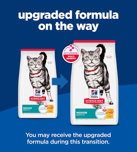 Dry Cat Food, Adult, Indoor, Chicken Recipe 3.5 Lb Bag