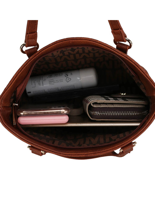 Load image into Gallery viewer, by Mia K. Marimar Women'S Tote Bag with Pouch and Wristlet, Signature 4 Piece Set - Black
