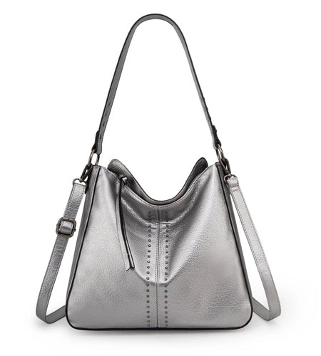 Hobo Bag for Women Crossbody Purse and Handbags Ladies Chic Shoulder Bags, Pearl Silver
