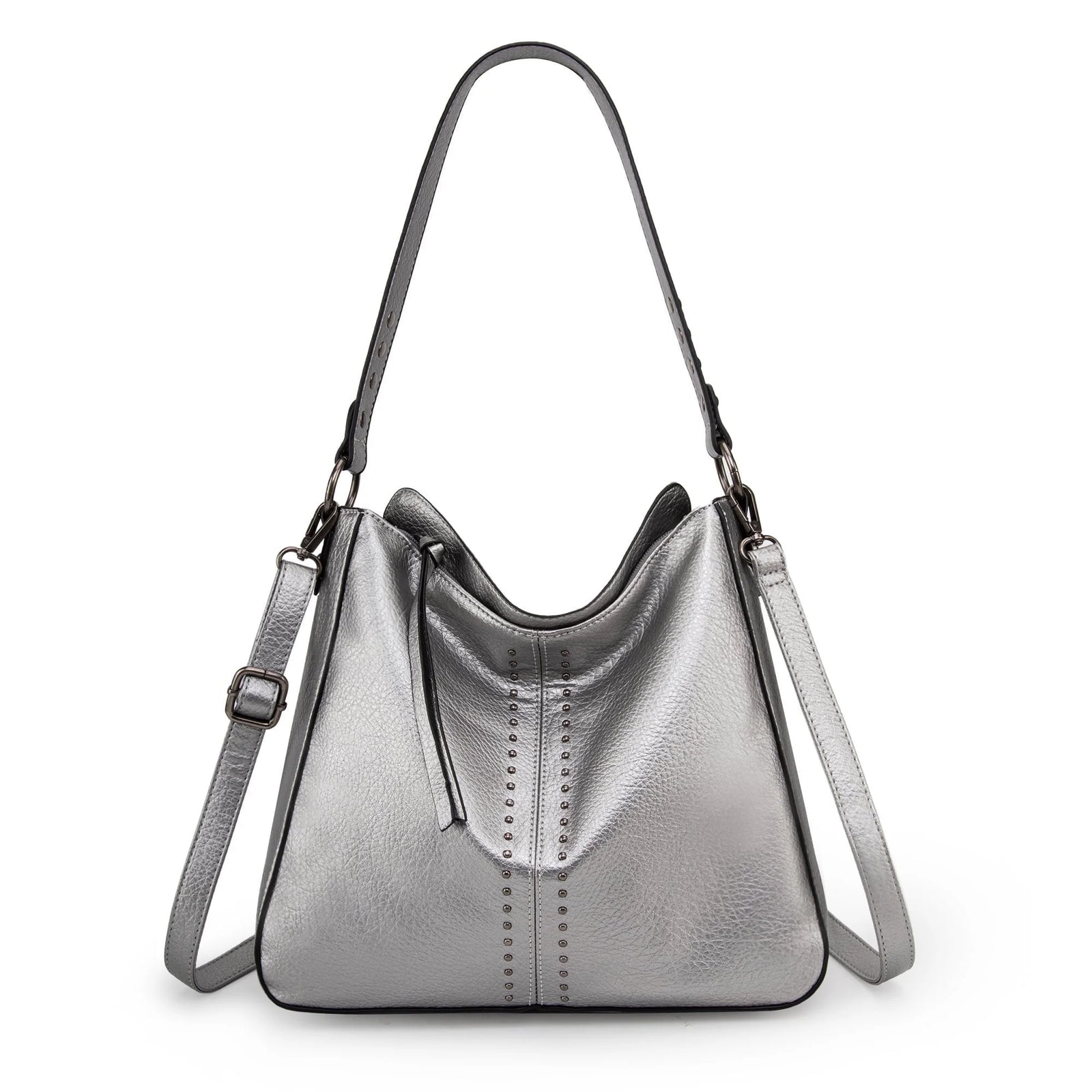 Hobo Bag for Women Crossbody Purse and Handbags Ladies Chic Shoulder Bags, Pearl Silver