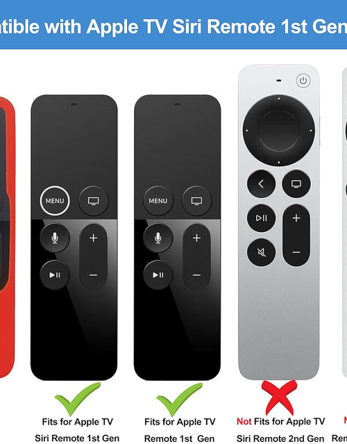 Load image into Gallery viewer, Silicone Case Compatible with Apple TV 4K 4Th 5Th Generation Siri Remote - Anti-Slip Shock Proof Soft Remote Cover Case Compatible with Apple TV 4K 4Th 5Th Gen Siri Remote Controller -Red
