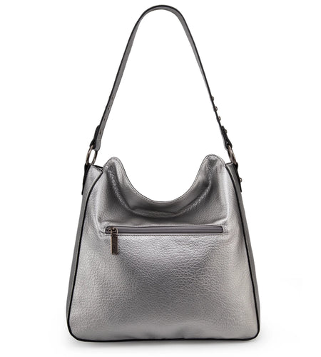 Hobo Bag for Women Crossbody Purse and Handbags Ladies Chic Shoulder Bags, Pearl Silver