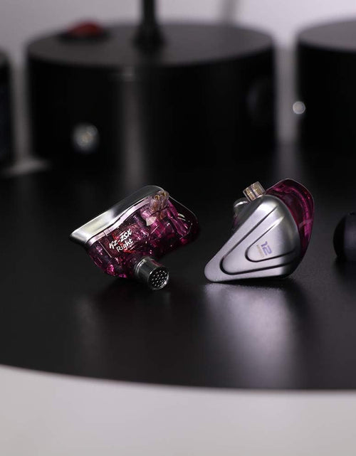 Load image into Gallery viewer, KZ ZSX 5BA+1DD 6 Driver Hybrid In-Ear Hifi Earphones with Zinc Alloy Faceplate, 0.75Mm 2 Pin Detachable Cable for Audiophile Musician (Without Mic, Purple)
