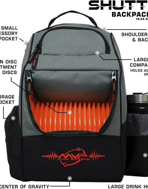 Load image into Gallery viewer, Backpack Shuttle Disc Golf Backpack Bag
