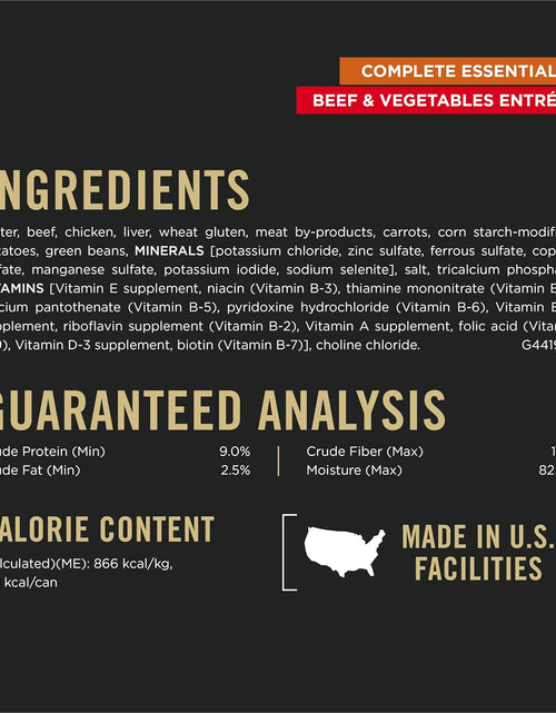 Load image into Gallery viewer, High Protein, Gravy Adult Wet Dog Food - (12) 13 Oz. Cans
