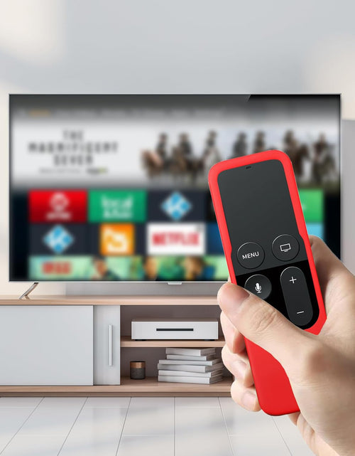 Load image into Gallery viewer, Silicone Case Compatible with Apple TV 4K 4Th 5Th Generation Siri Remote - Anti-Slip Shock Proof Soft Remote Cover Case Compatible with Apple TV 4K 4Th 5Th Gen Siri Remote Controller -Red
