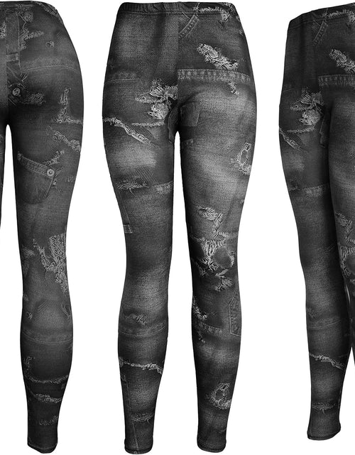 Load image into Gallery viewer, Kmystic Women'S Cotton Blend Basic Workout Fun Printed Leggings
