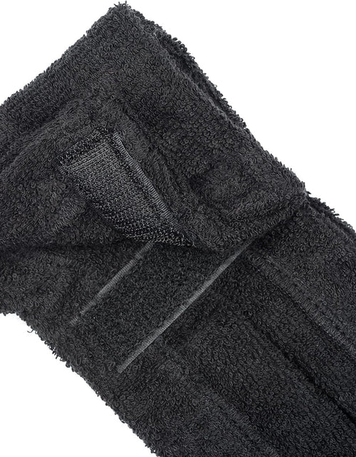 Load image into Gallery viewer, Football Towel, Pure Cotton Quarterback Football Field Towel with Hook &amp; Loop Closure, Sports Towels for Sweat &amp; Maintaining Grip, Versatile Towel for Gym, Yoga, Youthful Football, Black
