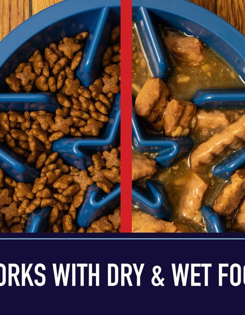 Load image into Gallery viewer, Slow Feeder Dog Bowls - Cup Maze Puzzle Food Bowl with Feeder Holes, Fits into Elevated Pet Feeders - Slow Eating for Large, Medium &amp; Small Sized Breeds (2 Cup - 7.5-8 Inch Feeder Holes)
