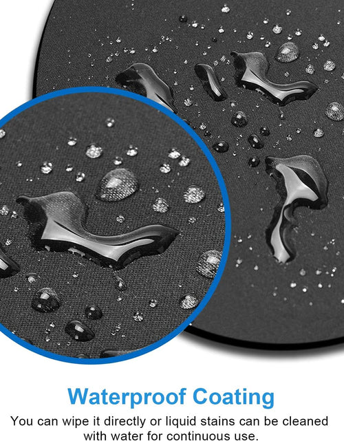 Load image into Gallery viewer, Mouse Pad, Blue Watercolor Lotus Flower round Mouse Pad, Non-Slip Rubber Base Mousepad for Laptop Computer, Personalized Small Mousepad with Designs for Women, 7.9 X 7.9 Inch
