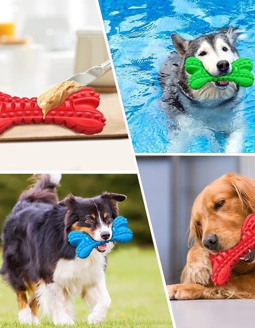 Load image into Gallery viewer, Dog Toys for Aggressive Chewers Large Breed, Durable Dog Chew Toy, Nearly Indestructible Dog Toys for Large Dogs, Tough Natural Rubber Puppy Chew Toys for Medium Dog Teeth Cleaning

